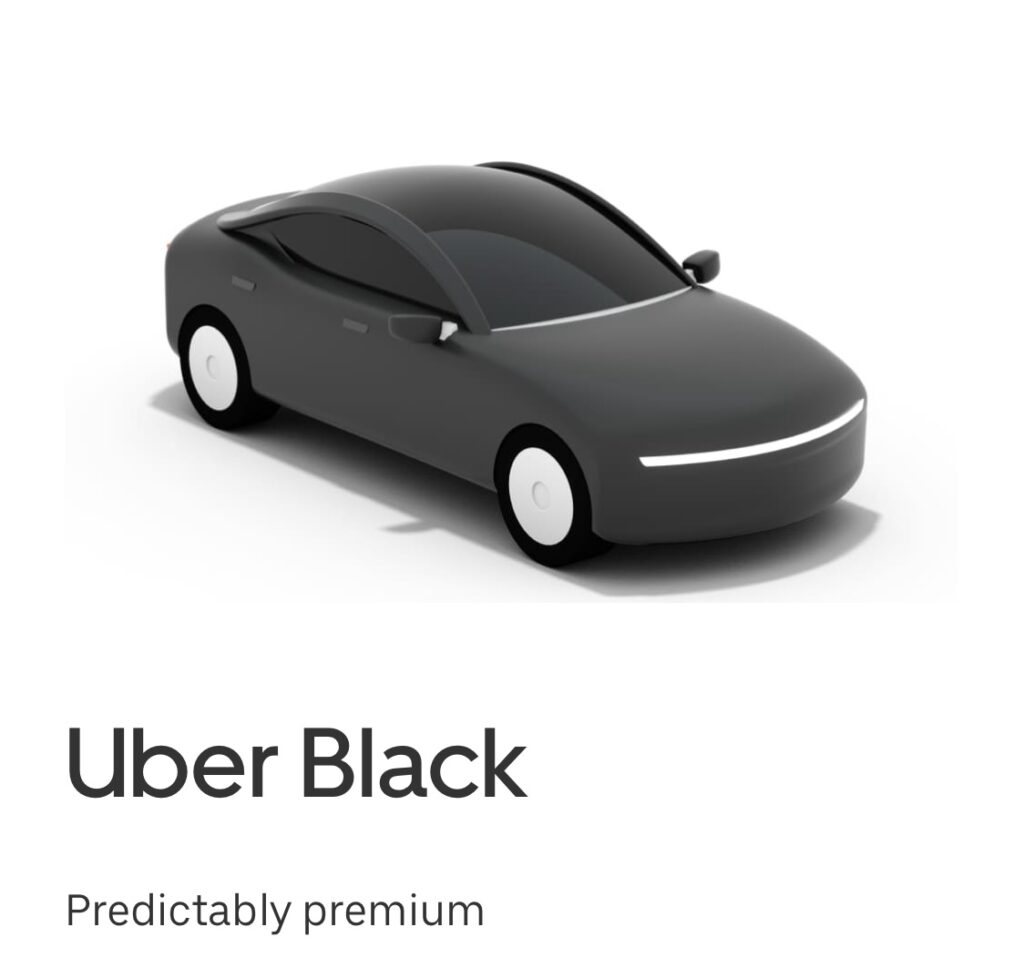 Uber Black Car List