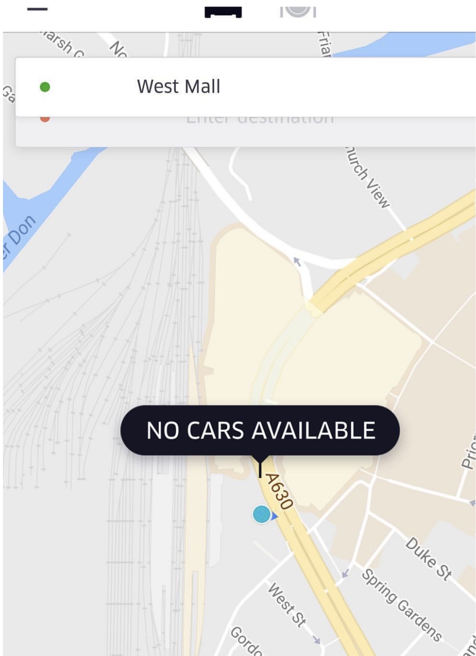 no trips available uber